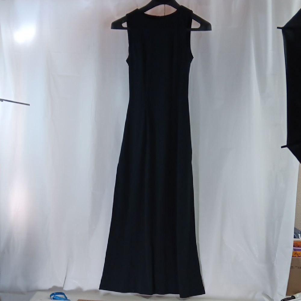 Occhi Neri Dress Women's Size Small Black Slit Sides Maxi Black Made In Italy